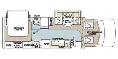 2015 FOREST RIVER LEXINGTON 265CDS — Floor plan
