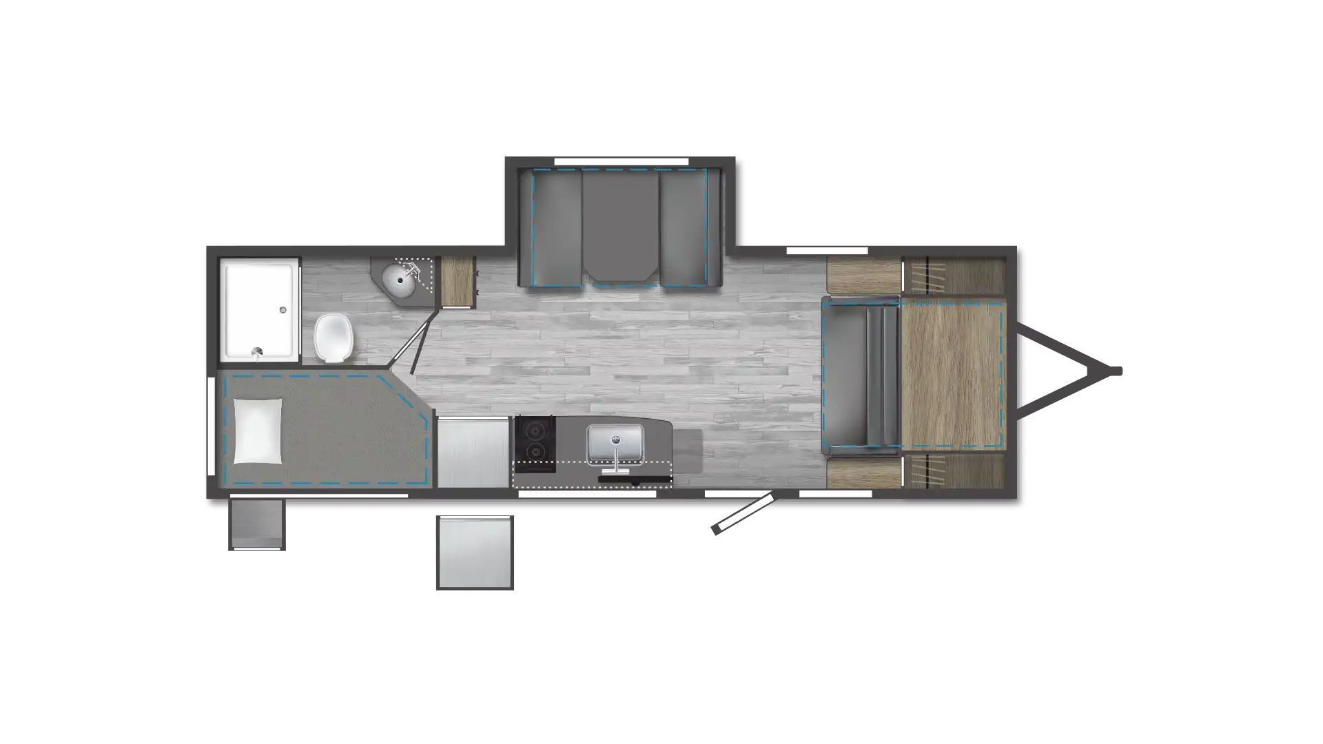 2025 WINNEBAGO M-SERIES 2326MBBH — Floor plan