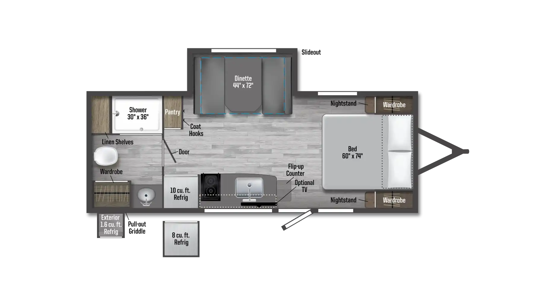 2025 WINNEBAGO M-SERIES 1923RB — Floor plan