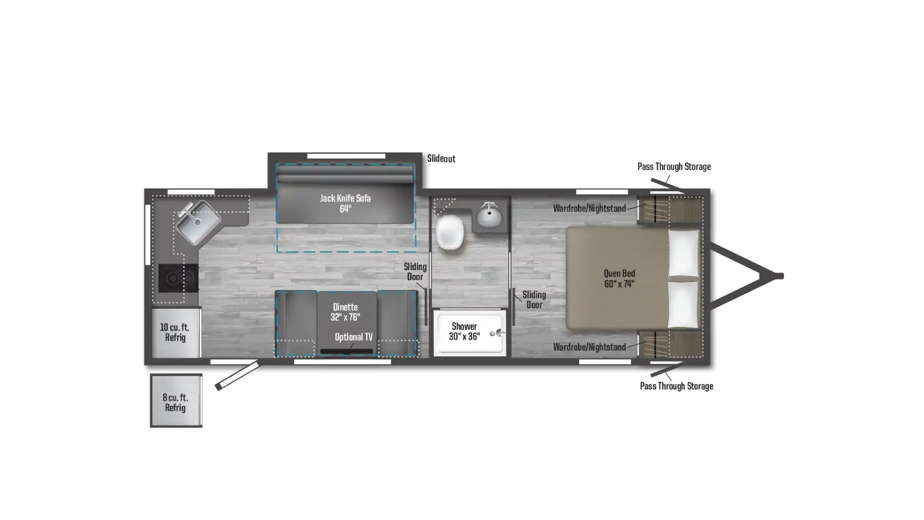 2025 WINNEBAGO M-SERIES 2326RK — Floor plan