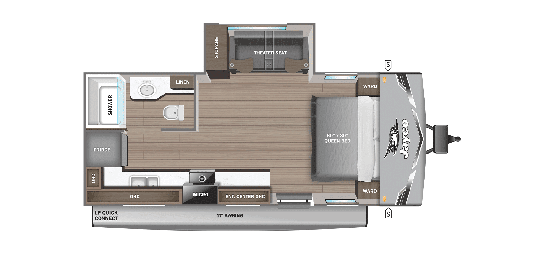 2025 JAYCO JAY FLIGHT SLX 200MKSW — Floor plan