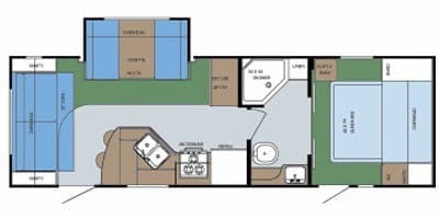 2007 GULFSTREAM EMERALD BAY 27TRBW — Floor plan