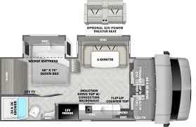2026 FOREST RIVER SUNSEEKER 2400BDS — Floor plan