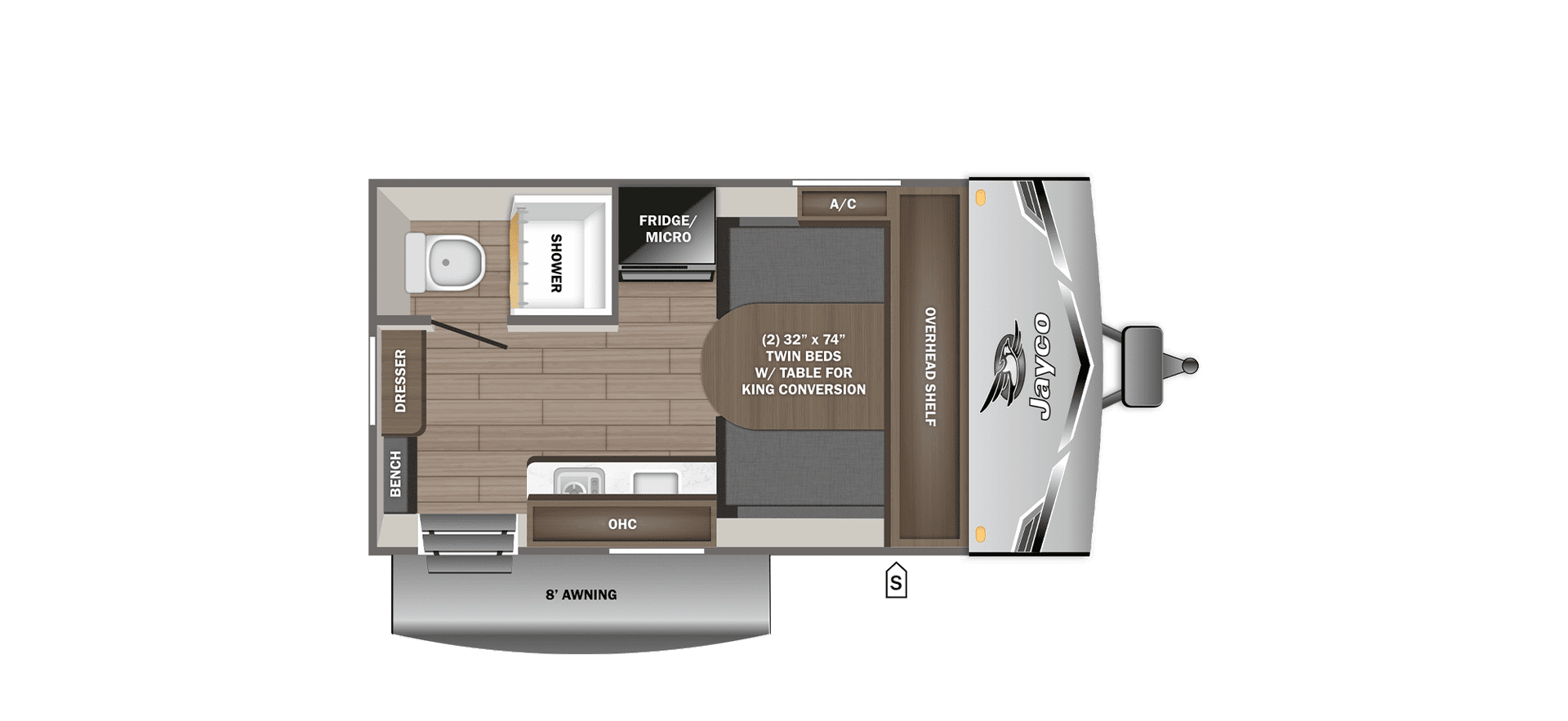 2027 JAYCO JAY FLIGHT SLX 140TBW — Floor plan