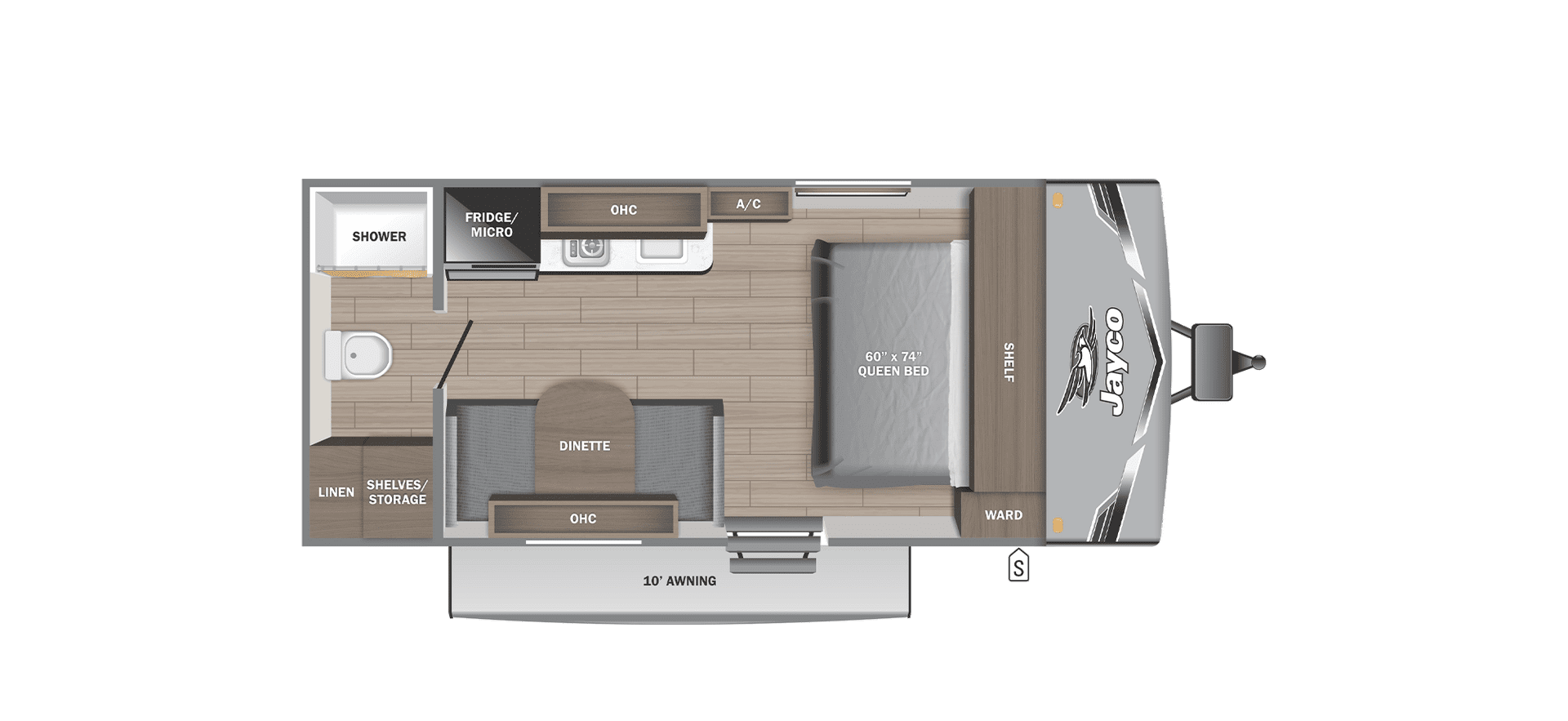 2026 JAYCO JAY FLIGHT SLX 170FQW Sport Edition — Floor plan