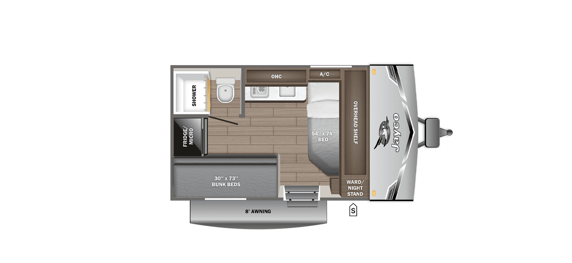 2027 JAYCO JAY FLIGHT SLX 130BHW — Floor plan