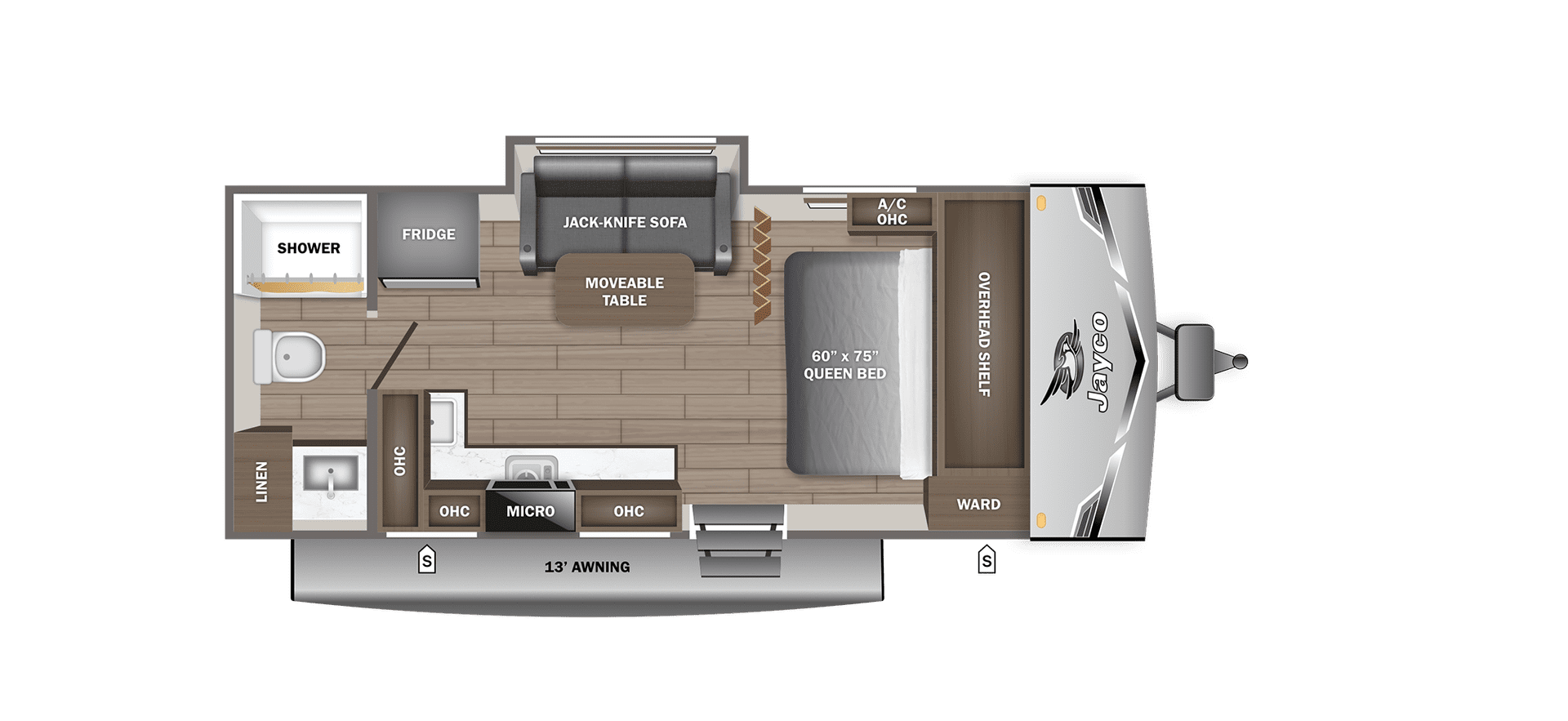 2027 JAYCO JAY FLIGHT SLX 180LKW — Floor plan
