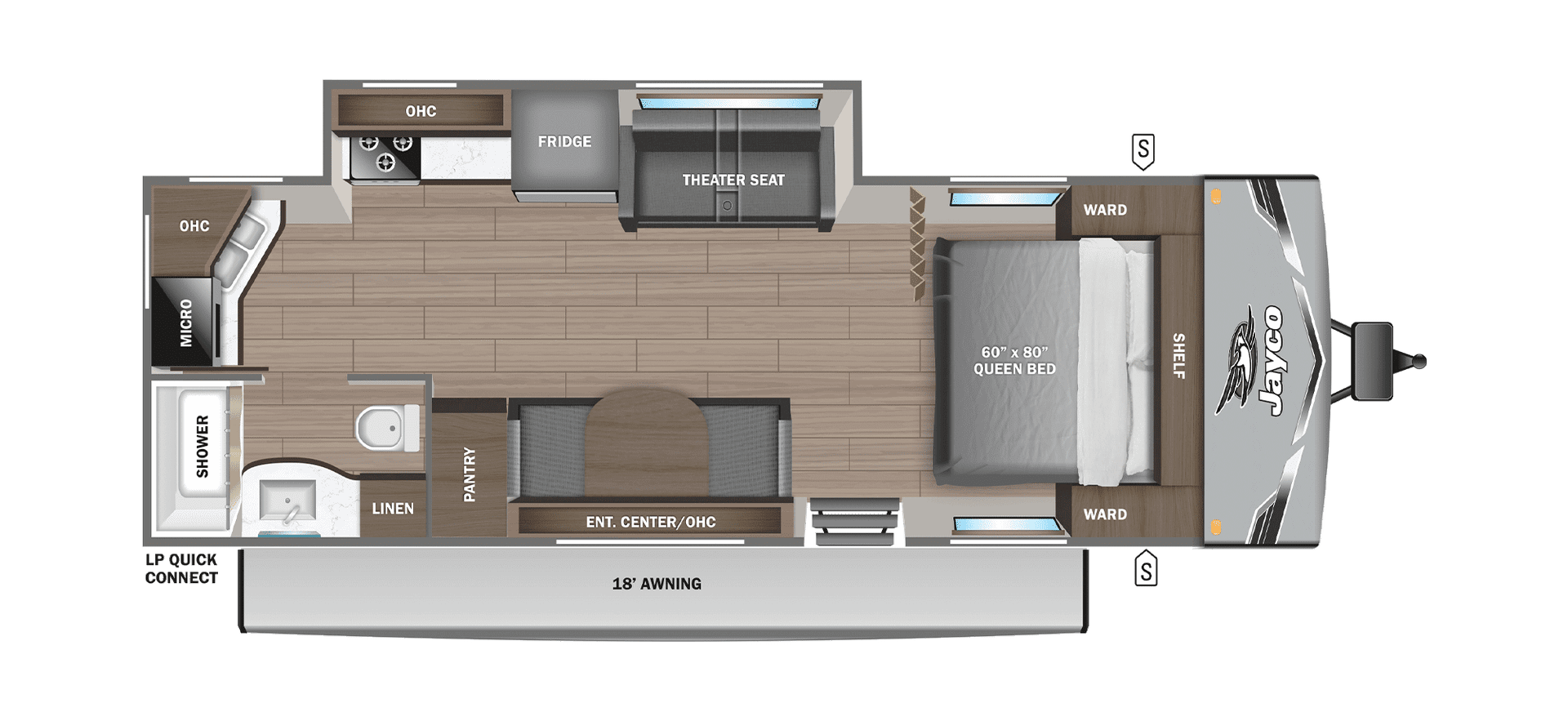 2027 JAYCO JAY FLIGHT SLX 225MLSW — Floor plan