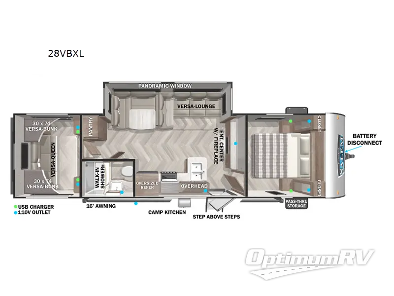 2022 SALEM CRUISE LITE 28VBXL — Floor plan