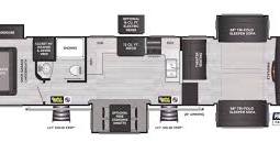 2023 KEYSTONE COUGAR 354FLS — Floor plan
